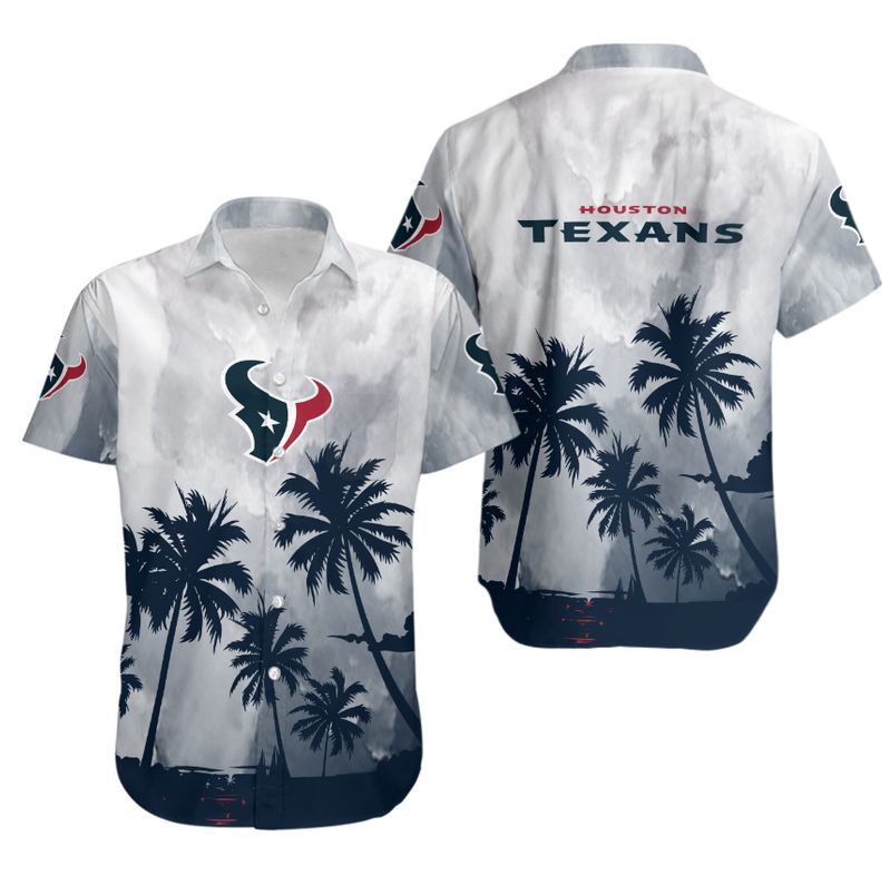 Houston Texans Coconut Trees NFL Gift For Fan Hawaiian Graphic Print Shirt
