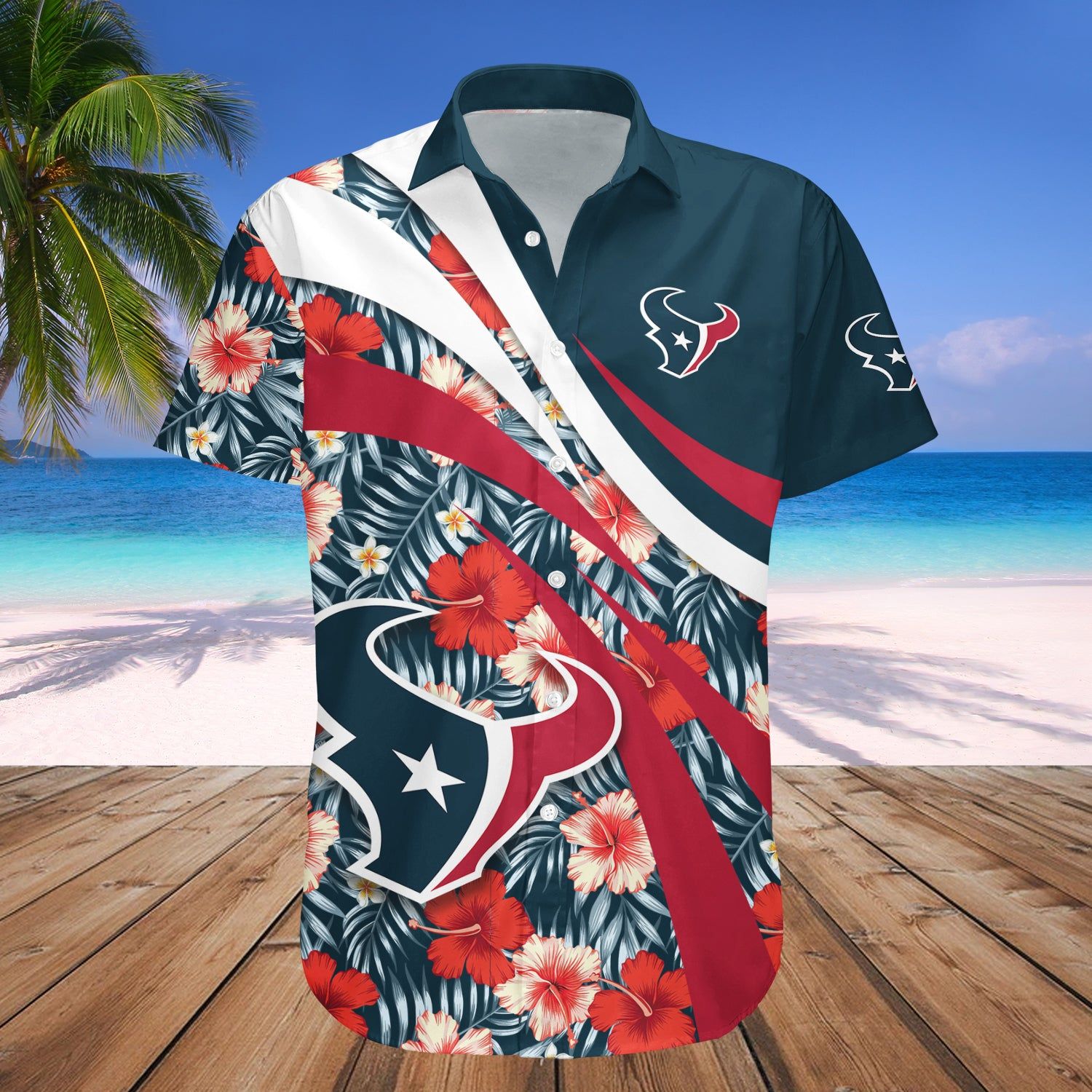 Houston Texans Hawaii Shirt Hibiscus Sport Style – NFL
