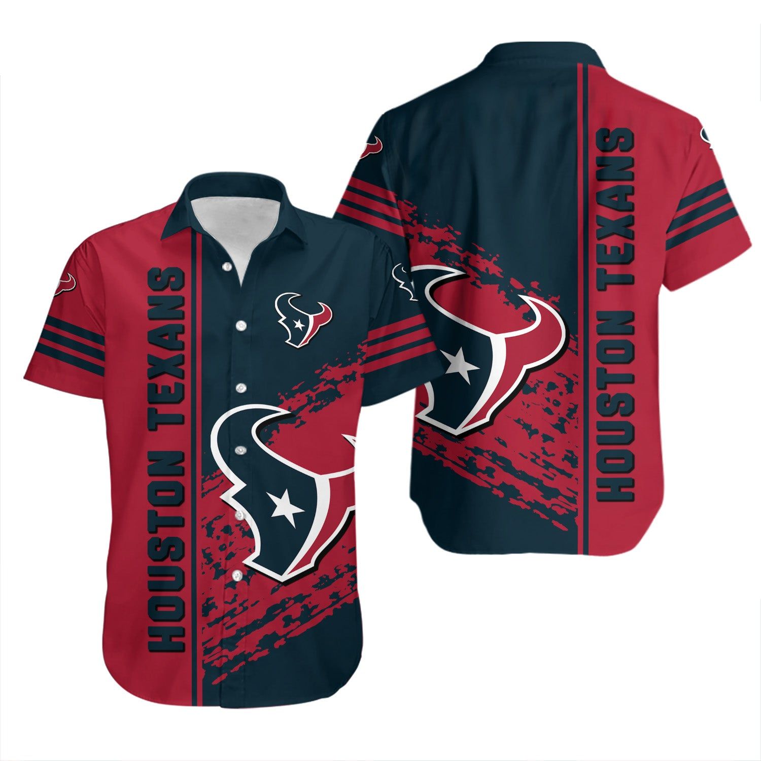 Houston Texans Hawaiian Shirt Quarter Style – NFL