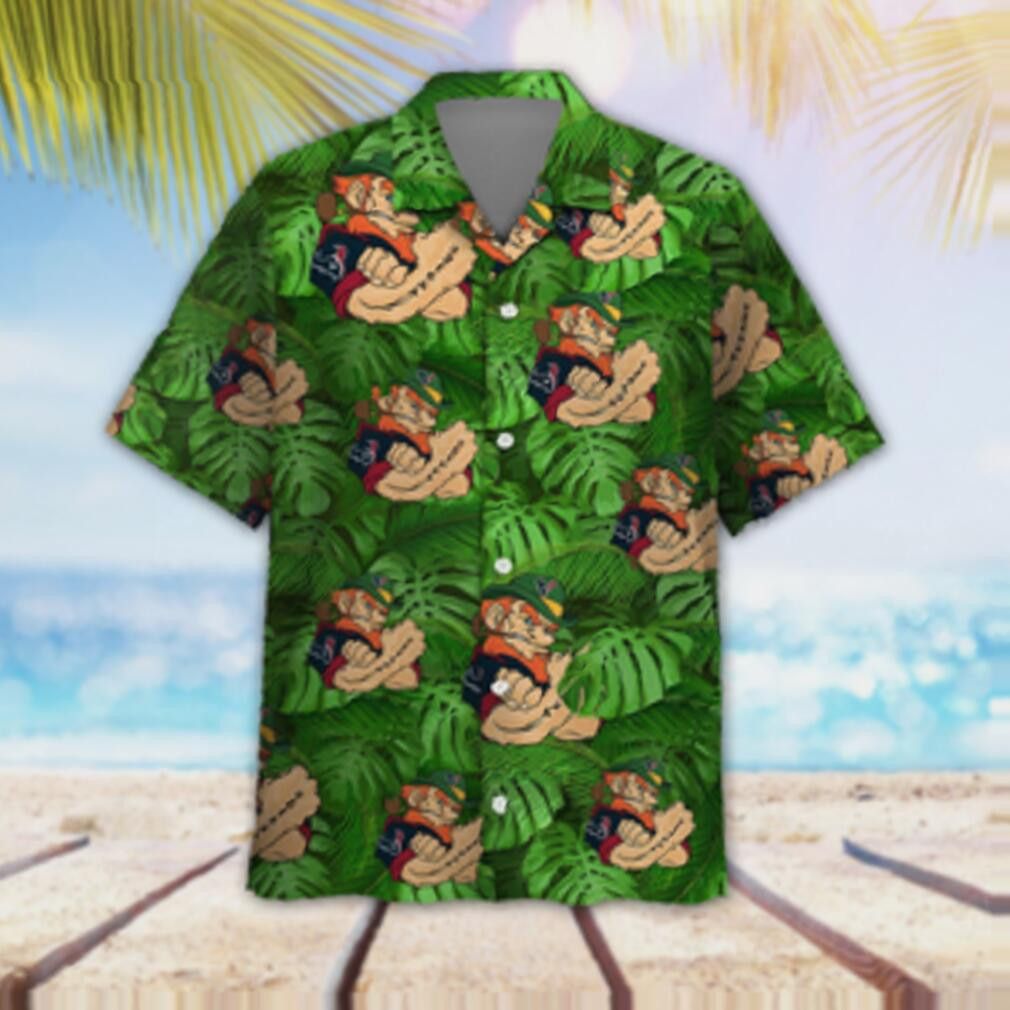 Houston Texans Leprechaun St Patricks Day Hawaiian Shirt
