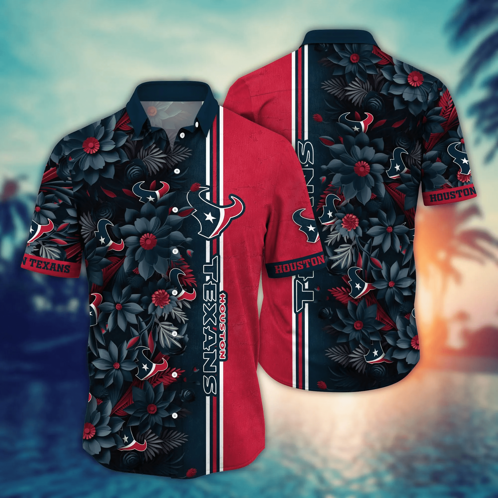 Houston Texans NFL Hawaiian Shirt Custom Heatwave Aloha Shirt