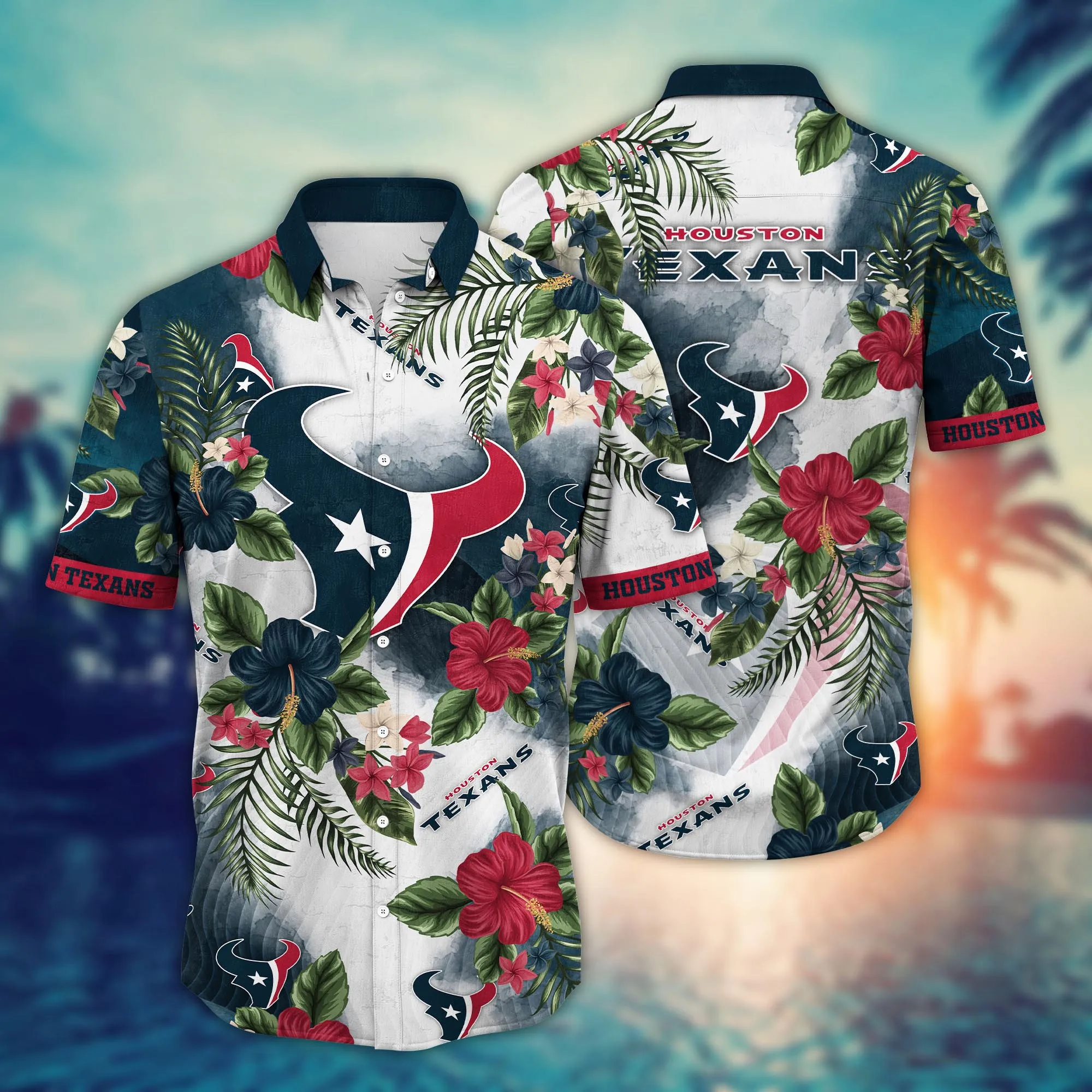 Houston Texans NFL Hawaiian Shirt Lemonade Standstime Aloha Shirt