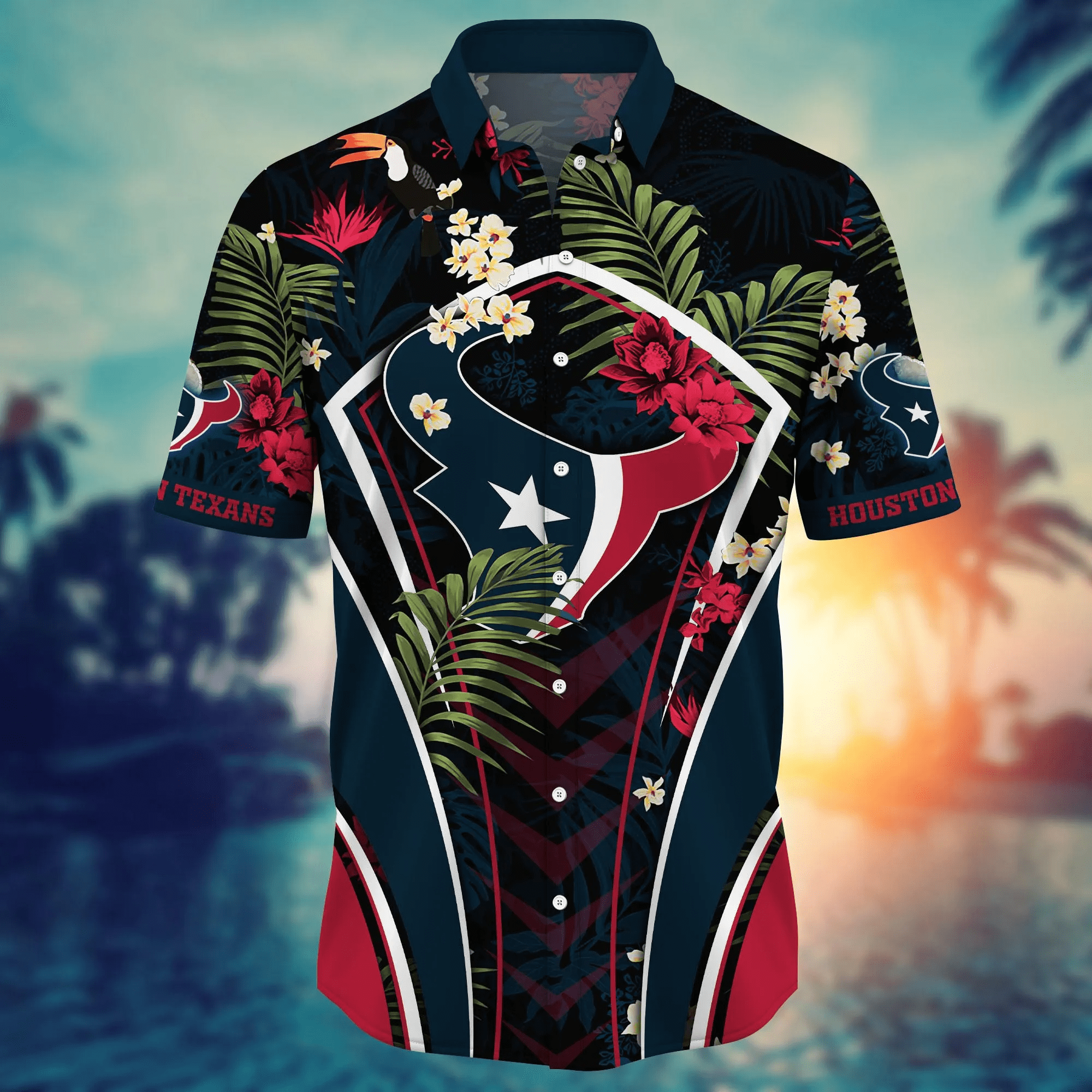 Houston Texans NFL Hawaiian Shirt Summery Aloha Shirt