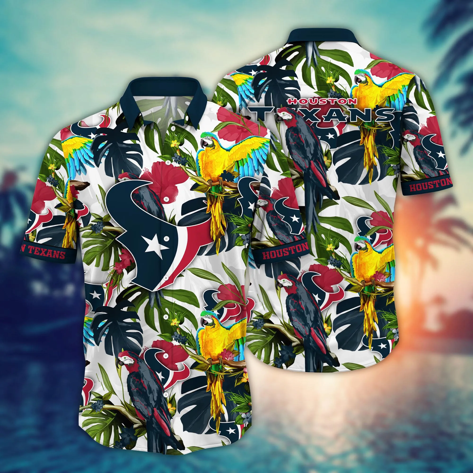 Houston Texans NFL Hawaiian Shirt Sundowntime Aloha Shirt