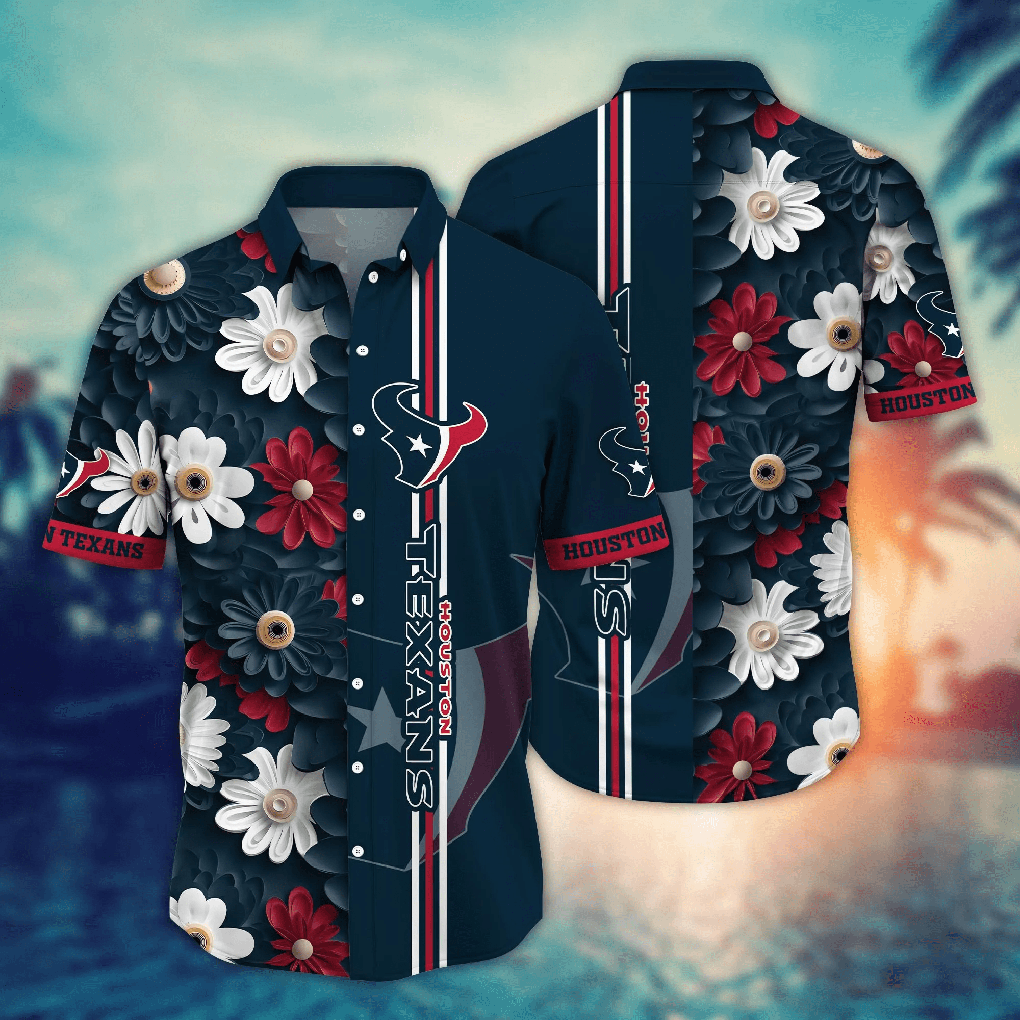 Houston Texans NFL Hawaiian Shirt Surfing Aloha Shirt