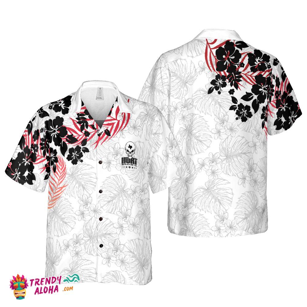 Houston United Rugby Team White Hawaiian Shirt