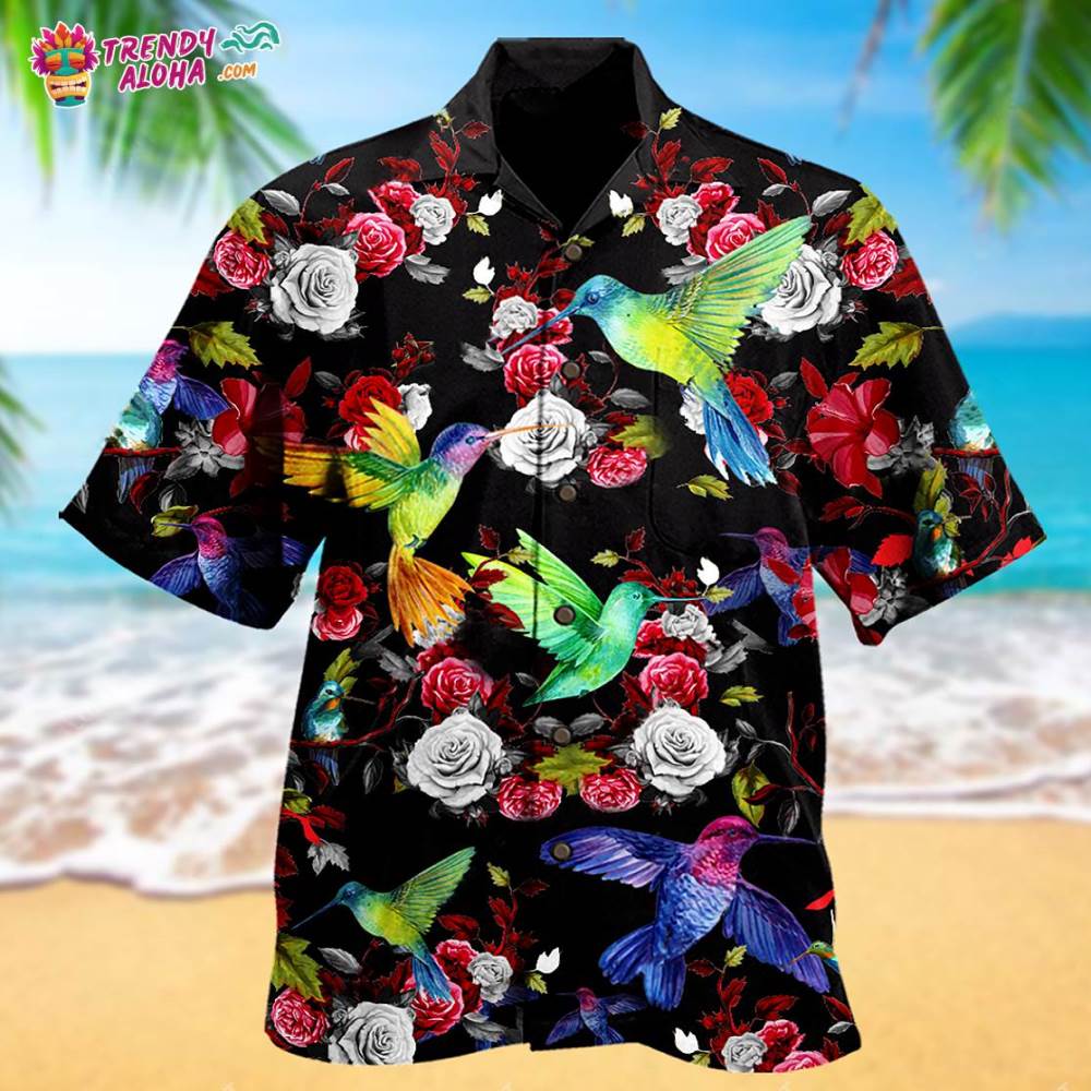Hummingbird Amazing Floral Hawaiian Shirt – Trendy Aloha