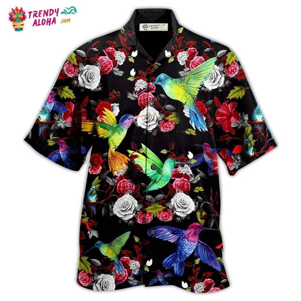 Hummingbird Amazing Floral Hawaiian Shirt – Trendy Aloha