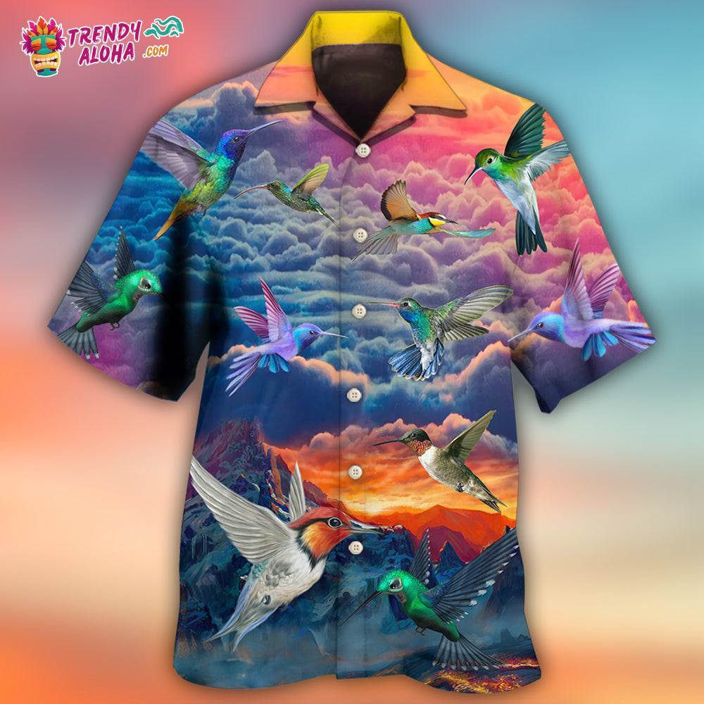 Hummingbird Amazing In The Dream Sky Hawaiian Shirt – Trendy Aloha