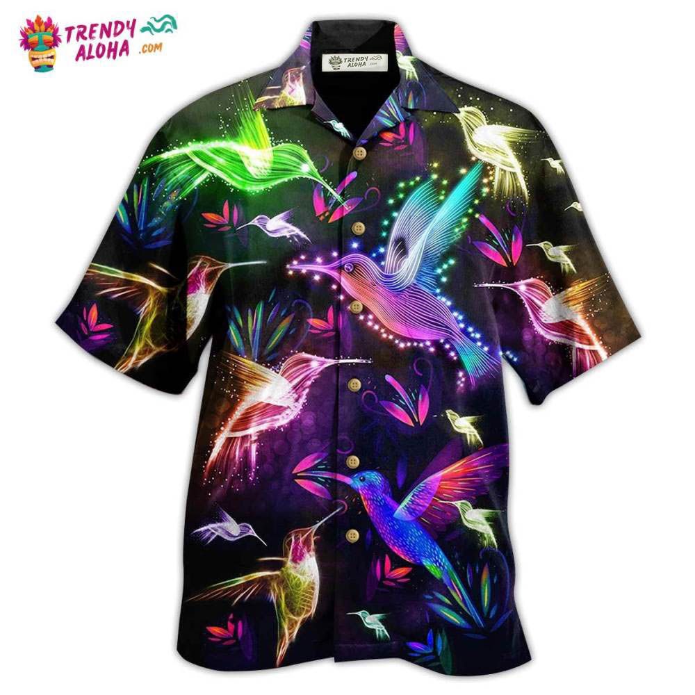 Hummingbird Fly All Night Hawaiian Shirt – Trendy Aloha