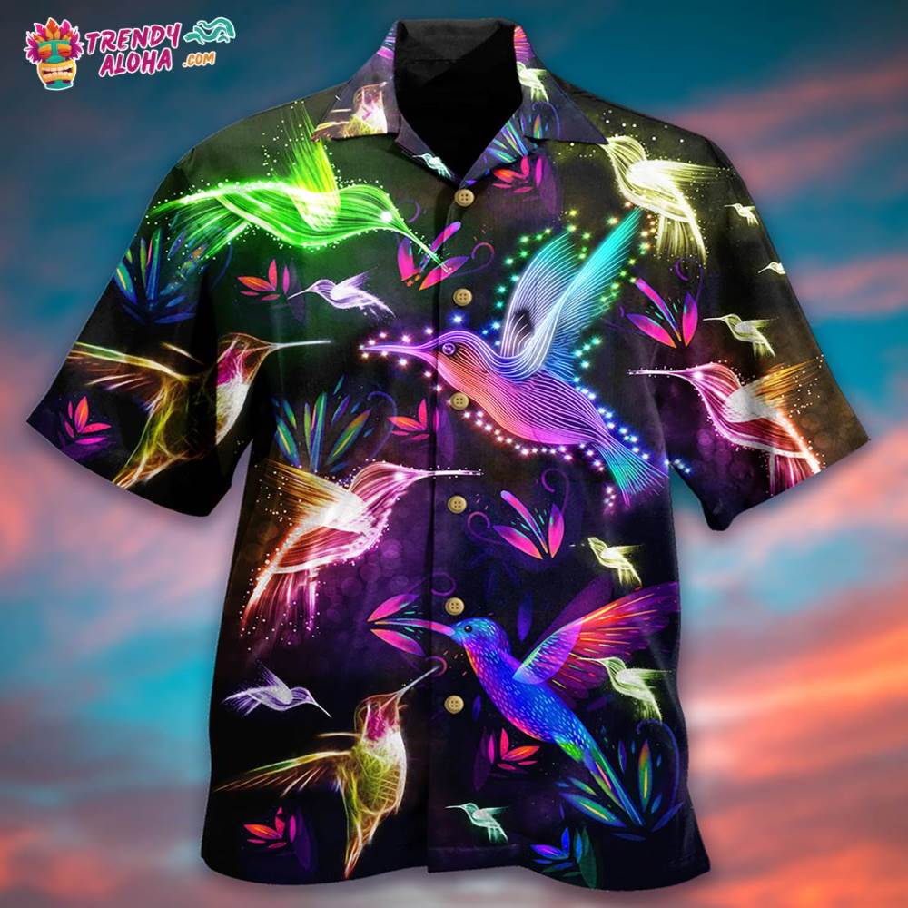 Hummingbird Fly All Night Hawaiian Shirt – Trendy Aloha