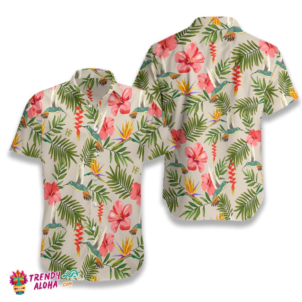 Hummingbird Print Hawaiian Shirt – A Colorful And Fun Addition To Your Summer Collection