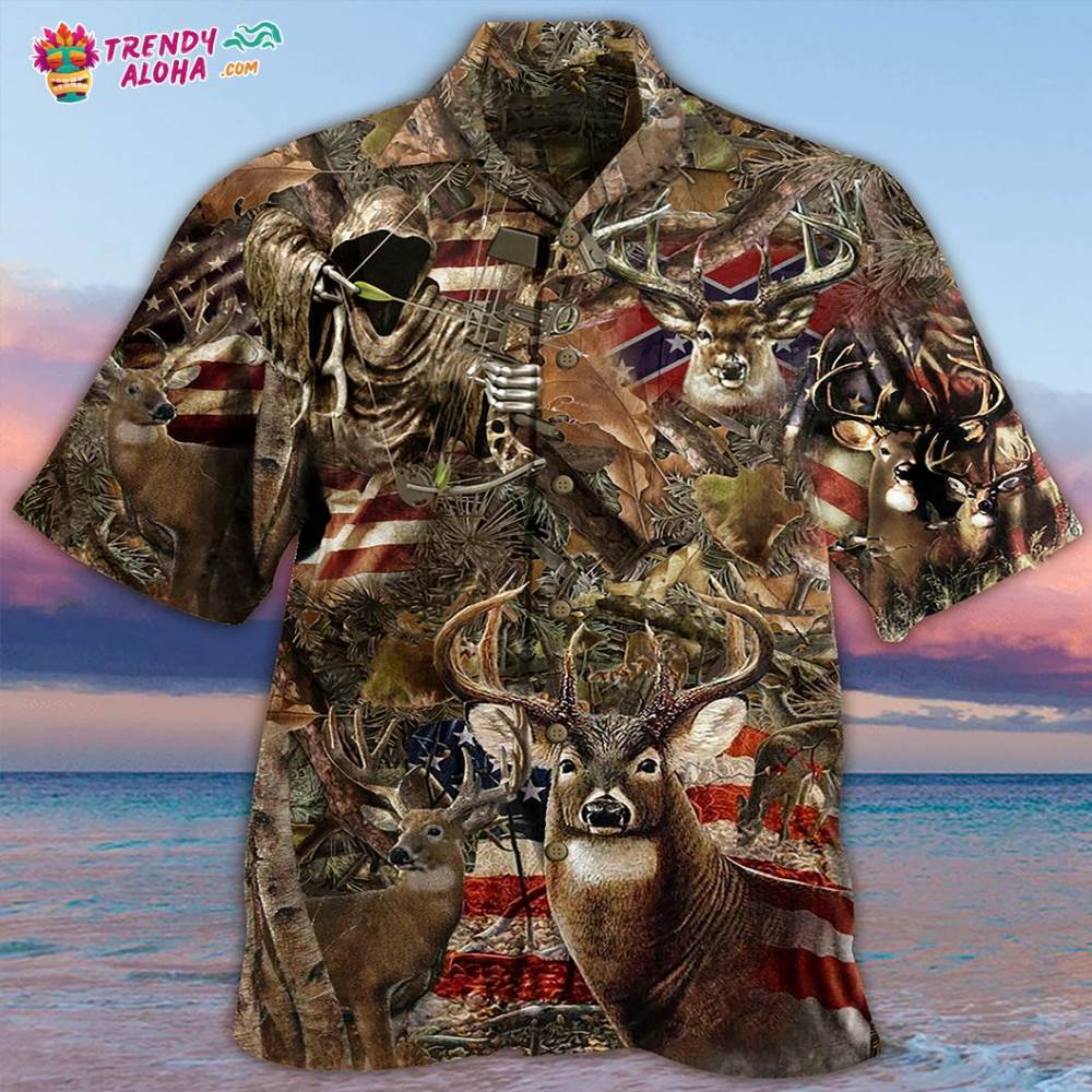 Hunting Deer America Wild Hawaiian Shirt – Trendy Aloha
