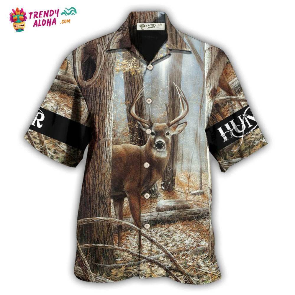 Hunting Deer Hunting Forest Cool Hawaiian Shirt – Trendy Aloha
