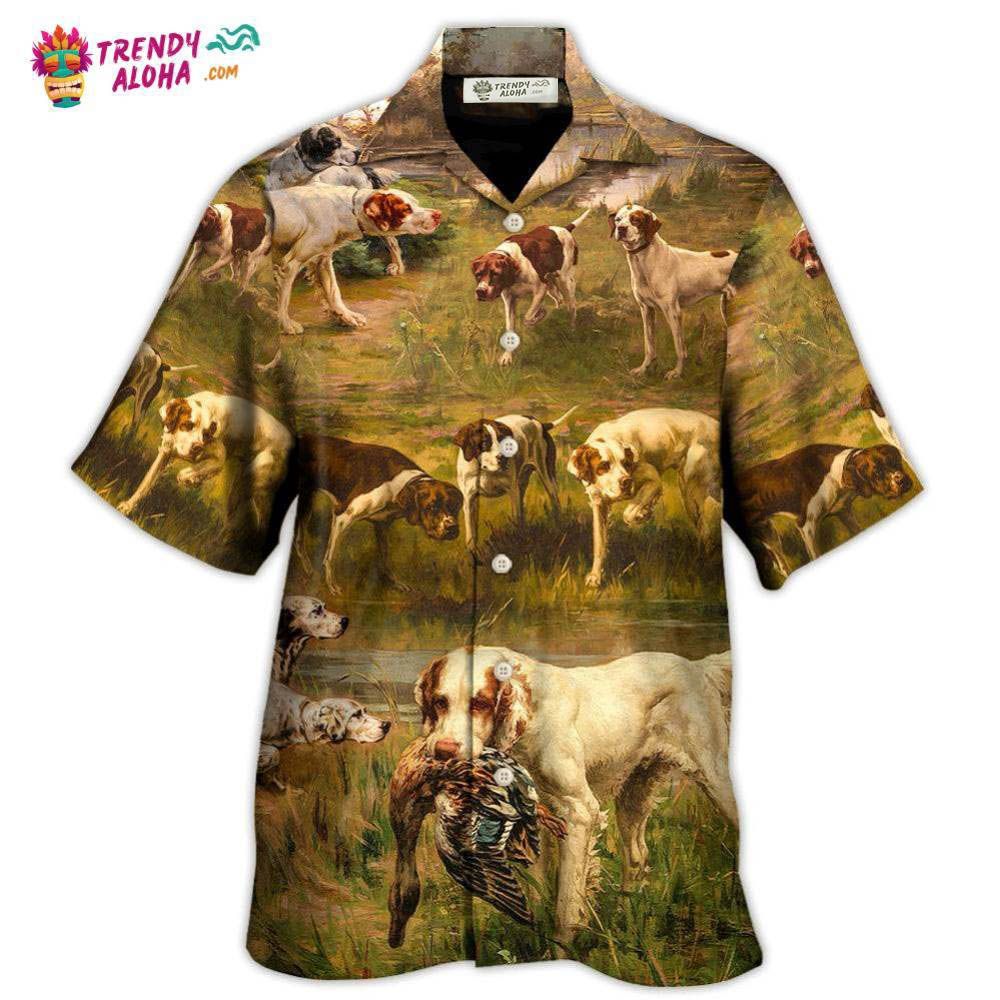 Hunting Dog Hunting Duck Art Style Hawaiian Shirt – Trendy Aloha Hunting Dog Hunting Duck Art Style Hawaiian Shirt – Trendy Aloha