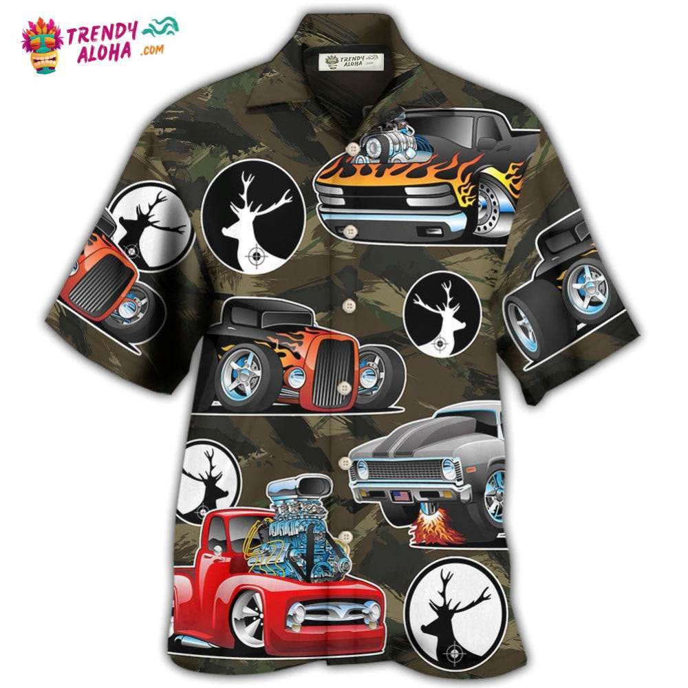 Hunting I Like Hot Rods And Hunting Hawaiian Shirt – Trendy Aloha Hunting I Like Hot Rods And Hunting Hawaiian Shirt – Trendy Aloha