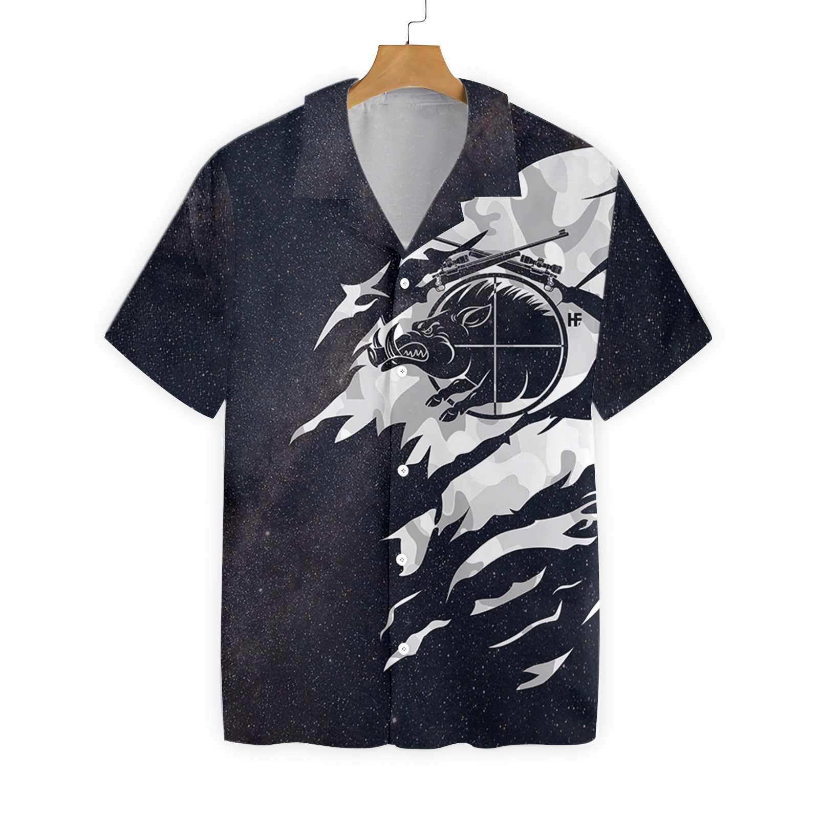Hunting Shirt Boar Hunting All I Need Today Hawaiian Shirt Black Aloha Shirt