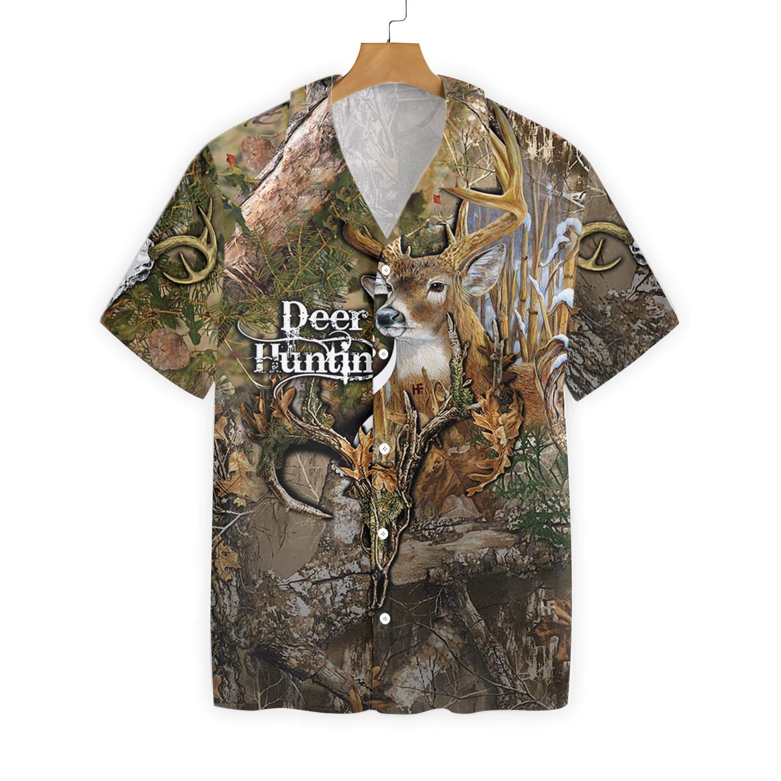 Hunting Shirt Hunting Aloha Shirt Deer Hunting In Forest Hawaiian Shirt