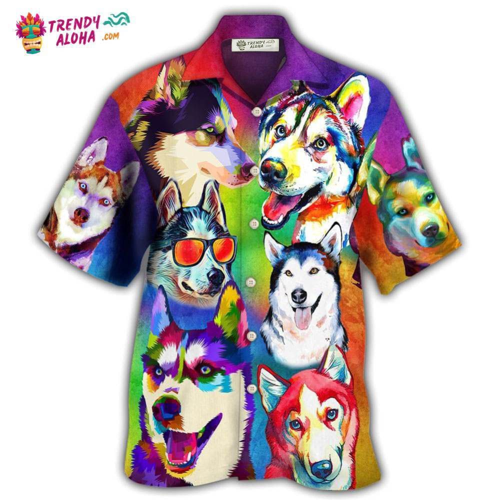 Husky Dog So Cool Hawaiian Shirt – Trendy Aloha Husky Dog So Cool Hawaiian Shirt – Trendy Aloha