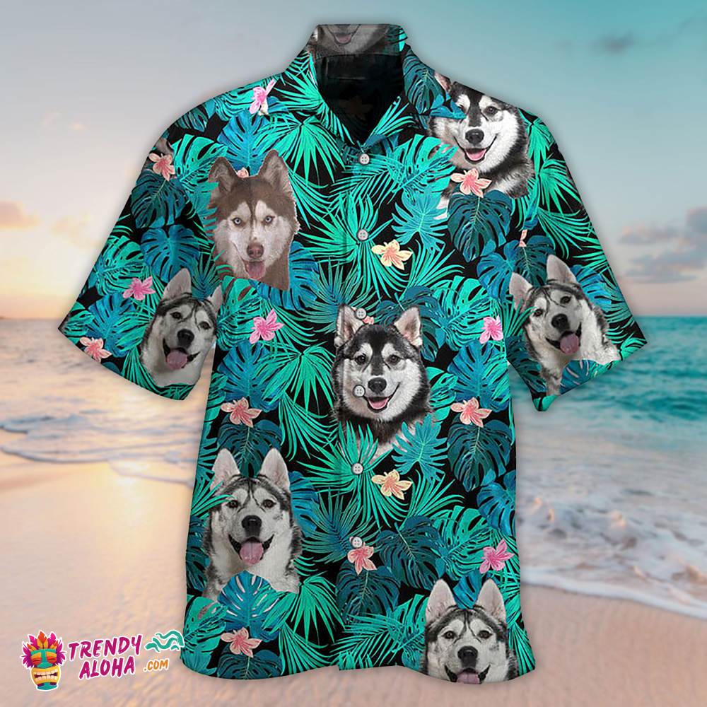Husky Hawaiian Shirt Fisrt We Steal Your Heart For Men And Women, Aloha Hawaiian Shirts