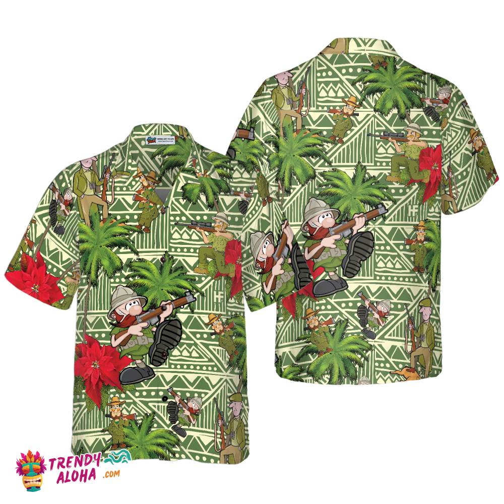 I Am A Hunter Hawaiian Shirt