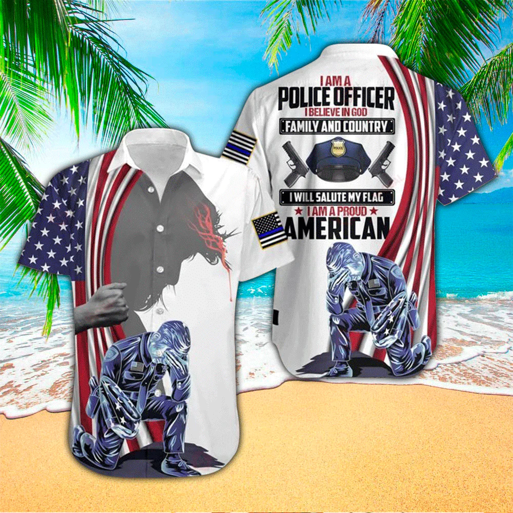 I Am A Police Officer I Believe Trendy Hawaiian Shirt, Gift For Police