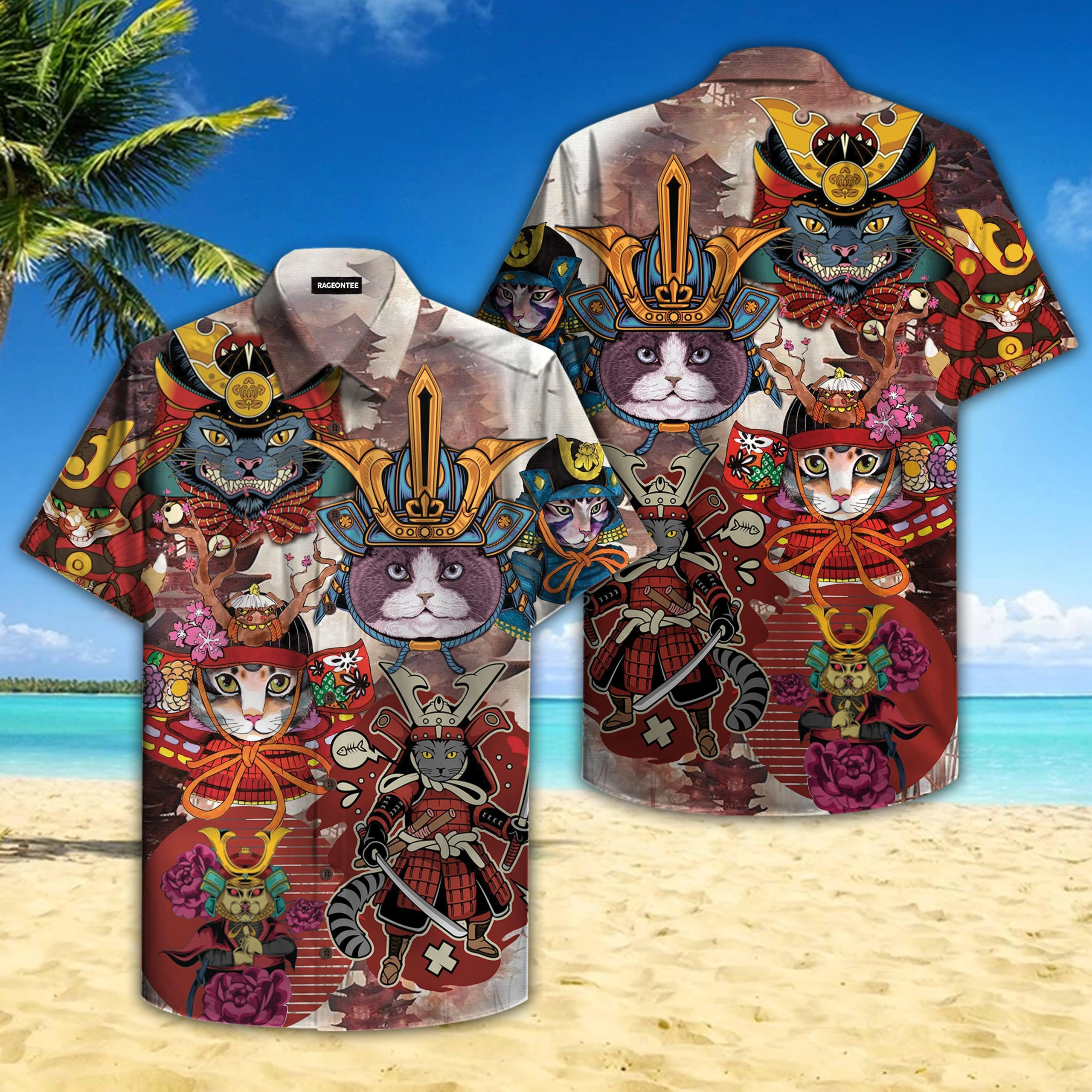 I Am A Samurai Cat Trendy Hawaiian Shirt