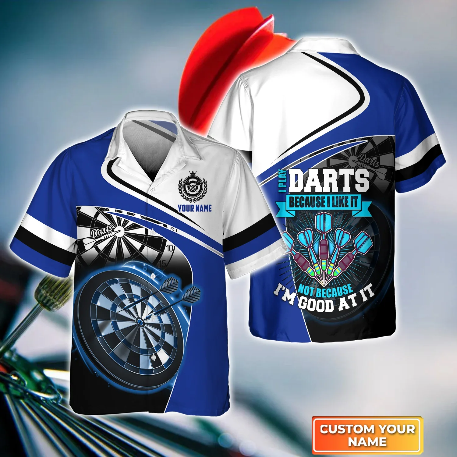I Play Darts Because I Like It 3D Trendy Hawaiian Shirt, Darts Trendy Hawaiian Shirt For Men, Women, Darts Team Shirt