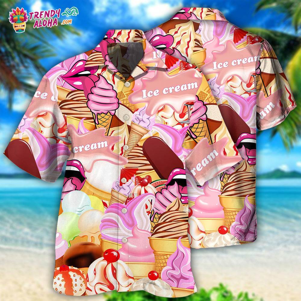 Ice Cream Color Style Hawaiian Shirt – Trendy Aloha