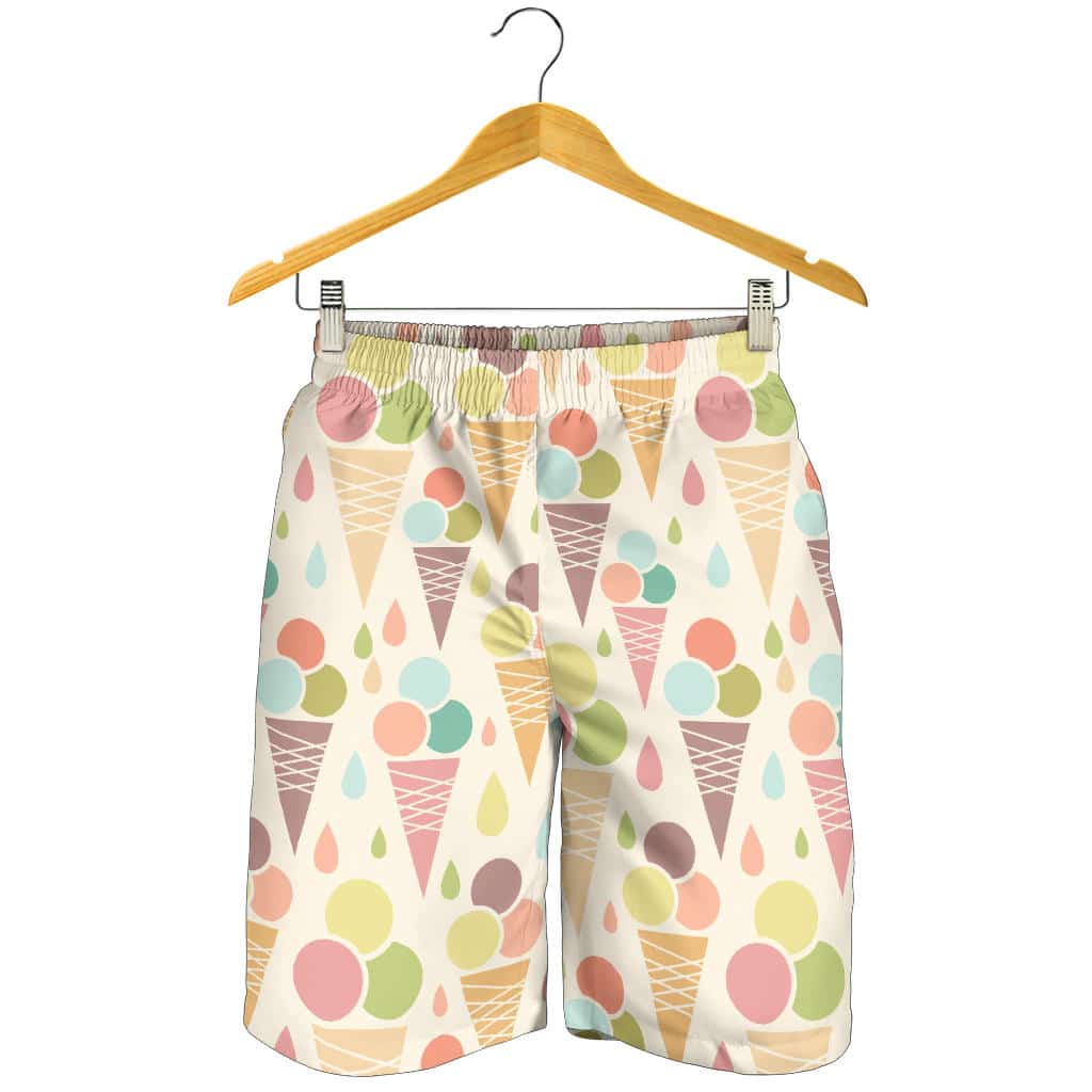 Ice Cream Cone Pattern For Men Women Kid Shorts
