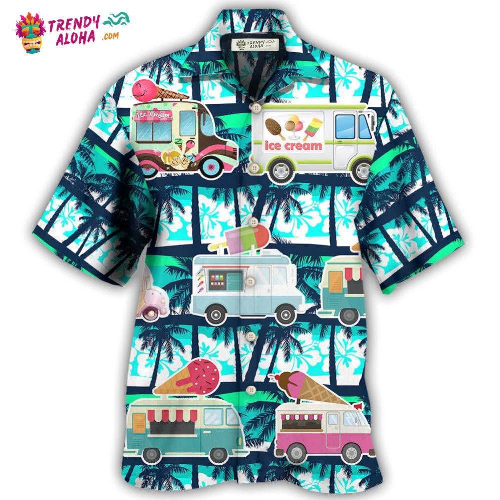 Ice Cream Truck Hot Summer Hawaiian Shirt – Trendy Aloha