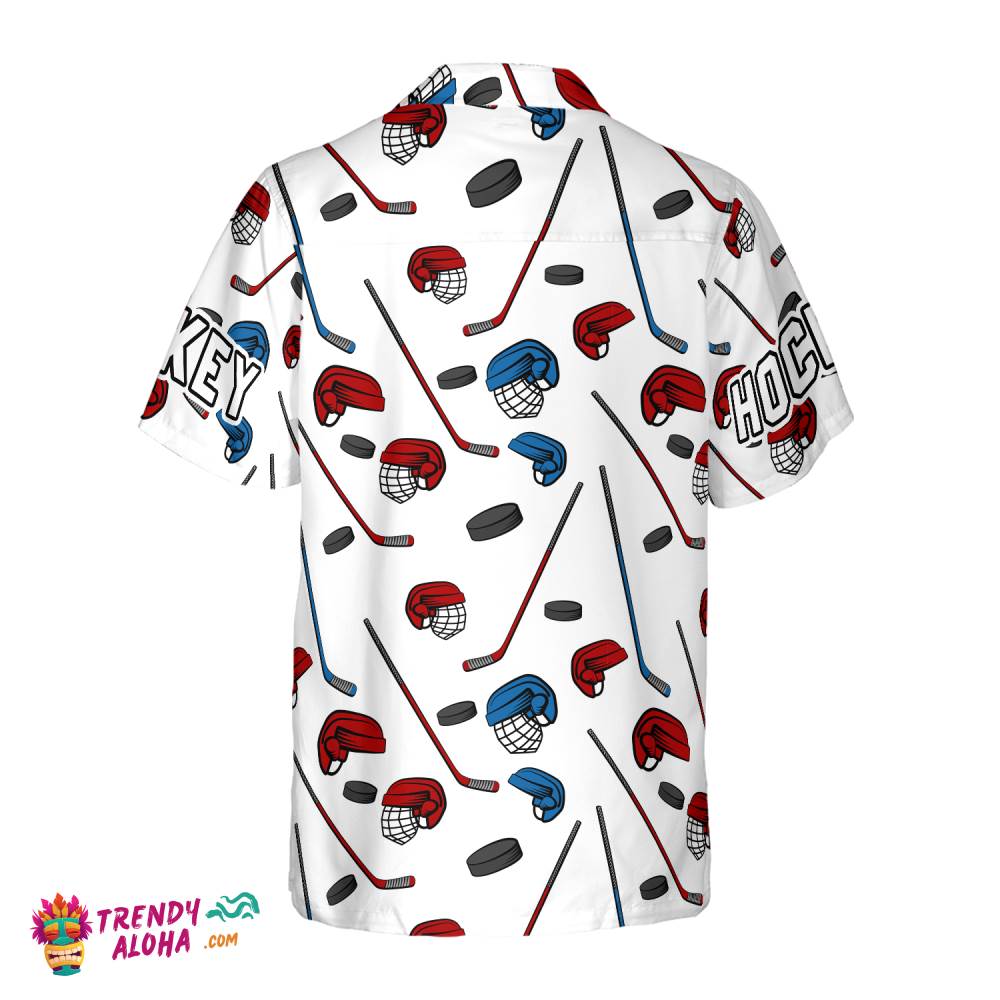 Ice Hockey Hawaiian Shirt
