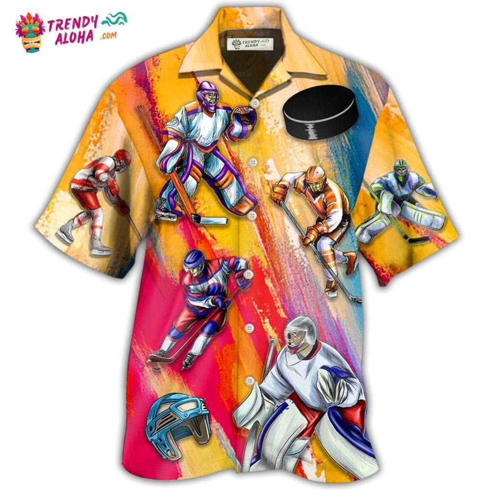 Ice Hockey Life Style Hawaiian Shirt – Trendy Aloha Ice Hockey Life Style Hawaiian Shirt – Trendy Aloha
