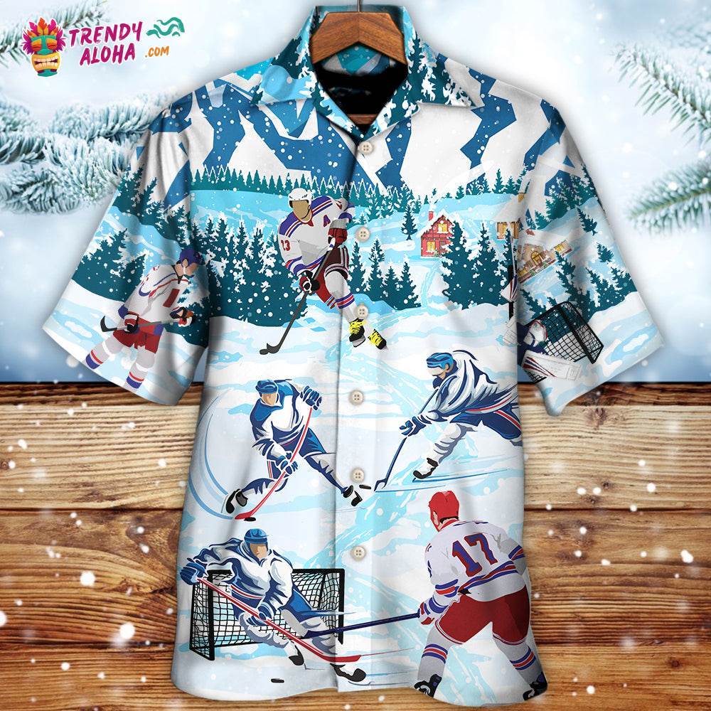 Ice Hockey Lover Cool Sport Hawaiian Shirt – Trendy Aloha