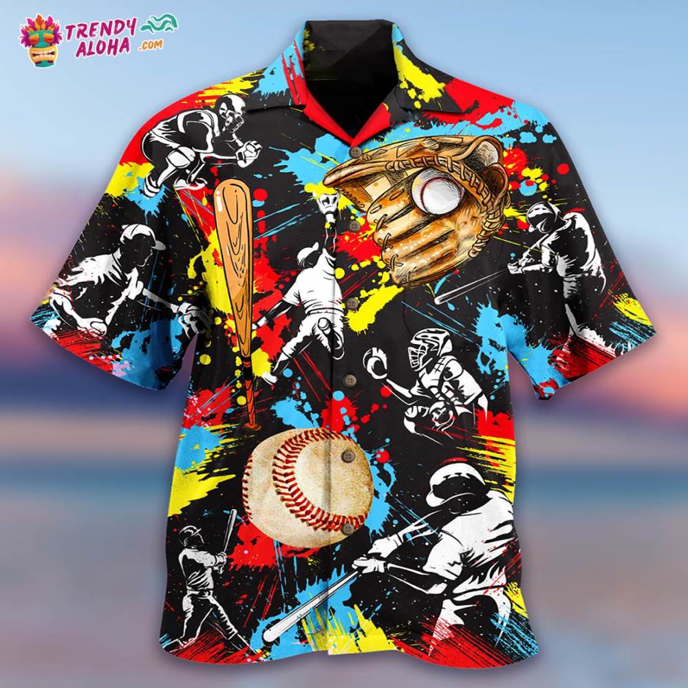 Ice Hockey Painting Love It My Passion Hawaiian Shirt – Trendy Aloha