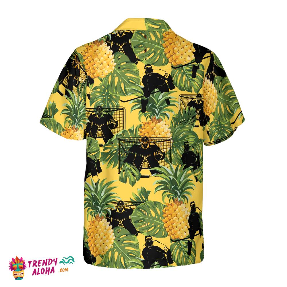 Ice Hockey Tropical Hawaiian Shirt