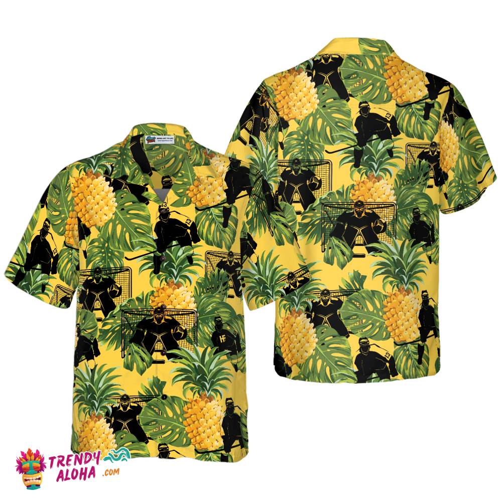 Ice Hockey Tropical Hawaiian Shirt Ice Hockey Tropical Hawaiian Shirt