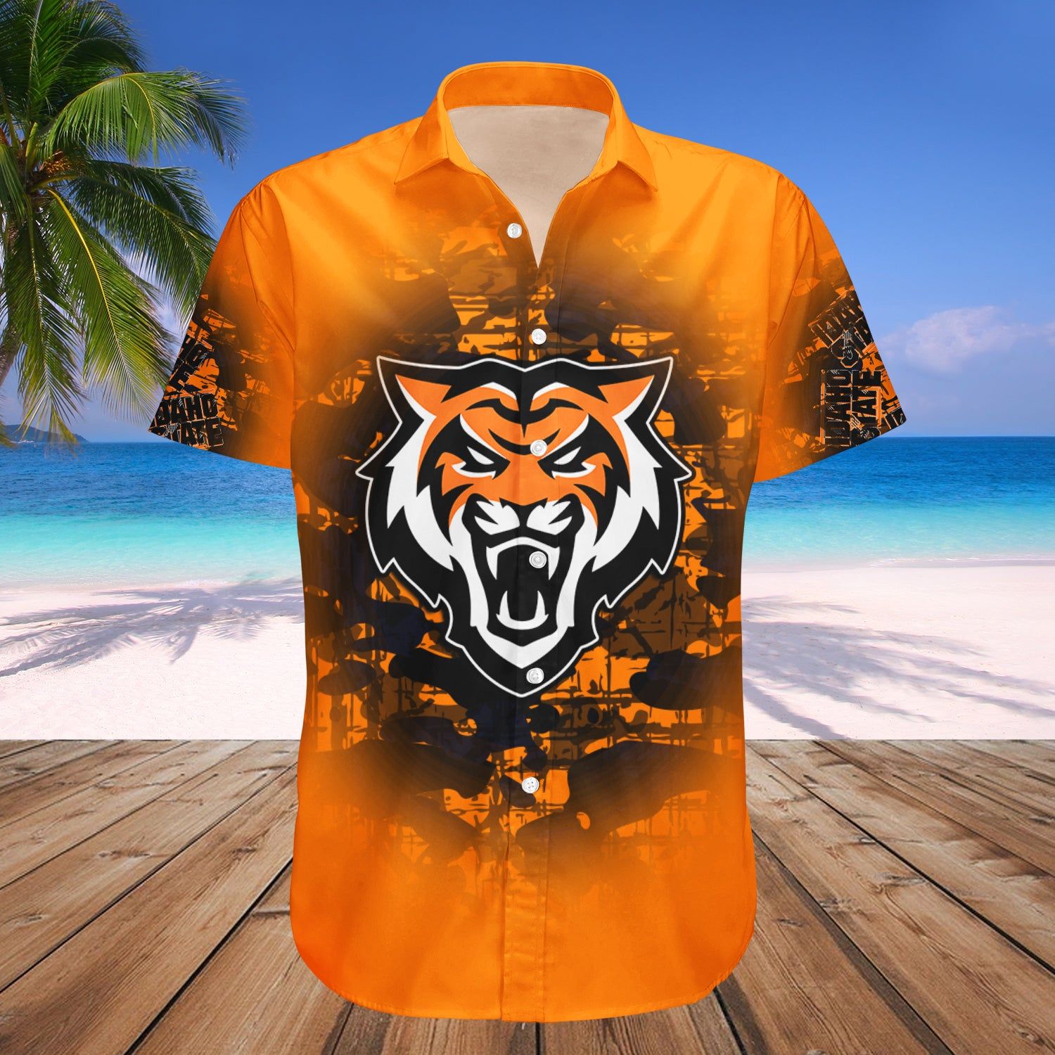 Idaho State Bengals Hawaii Shirt Camouflage Vintage – NCAA