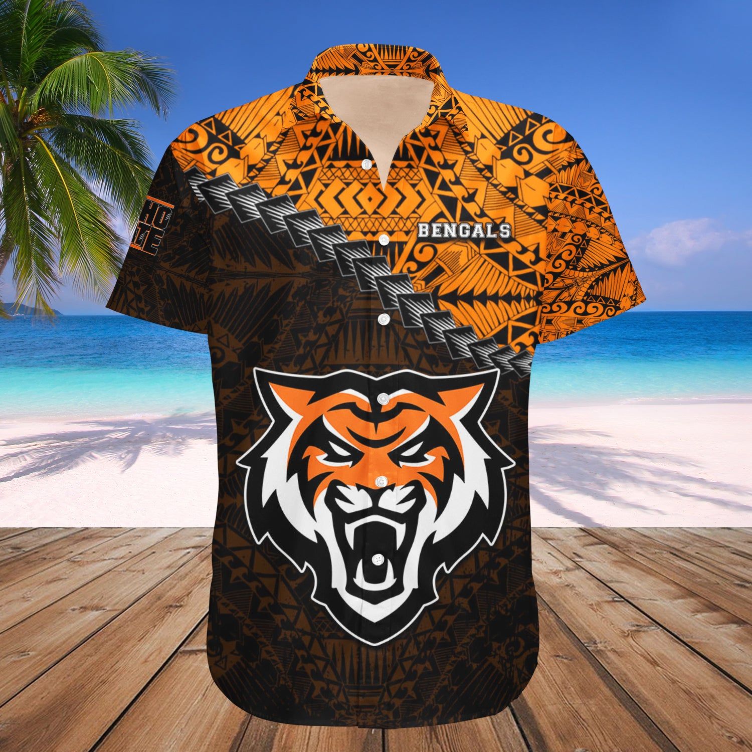 Idaho State Bengals Hawaii Shirt Grunge Polynesian Tattoo – NCAA