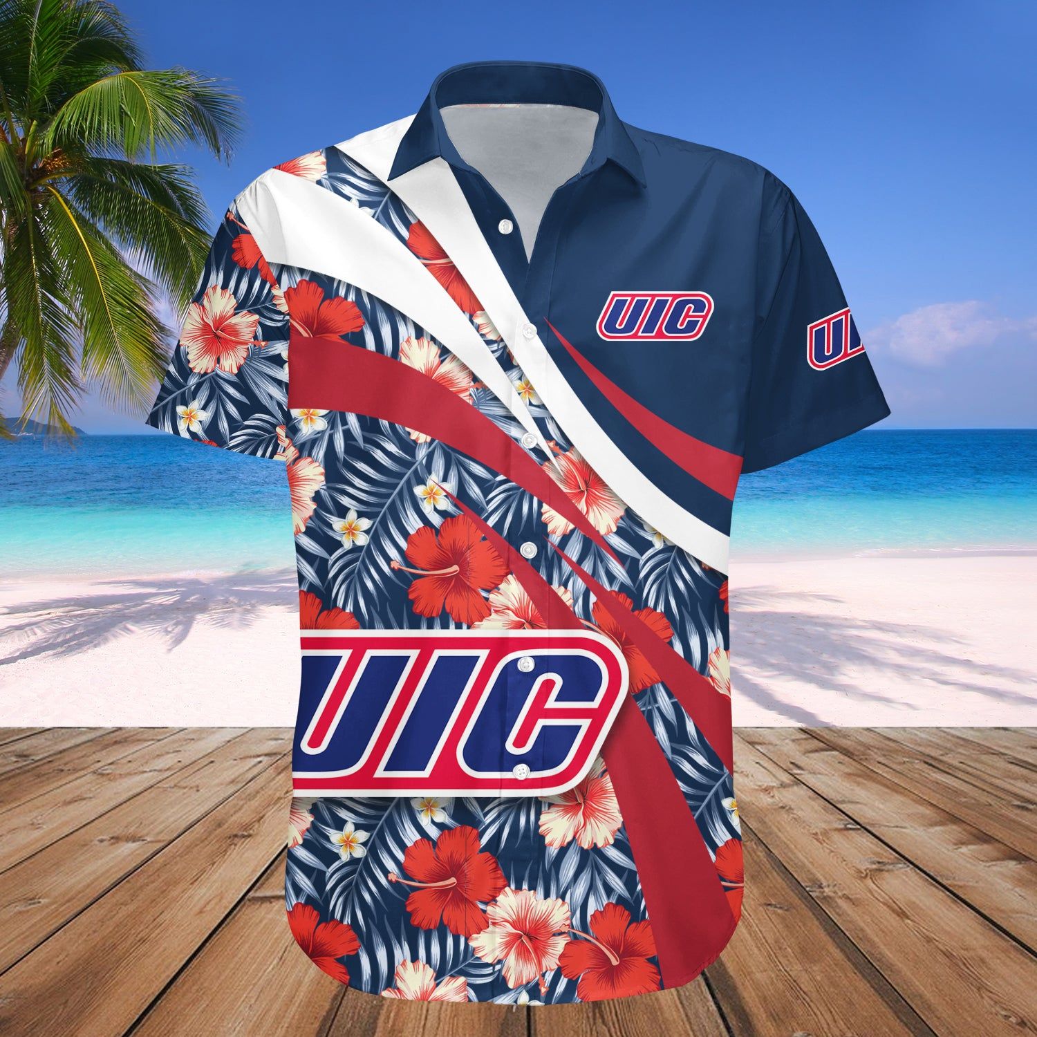 Illinois-Chicago Flames Hawaii Shirt Hibiscus Sport Style – NCAA