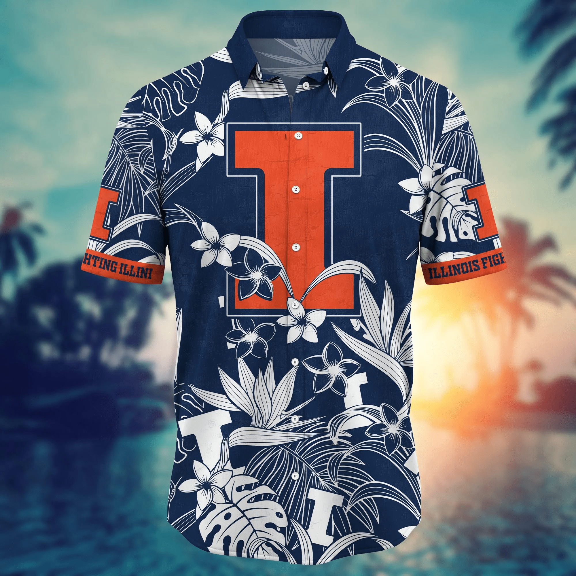 Illinois Fighting Illini NCAA Hawaiian Shirt Watermelonstime Aloha Shirt