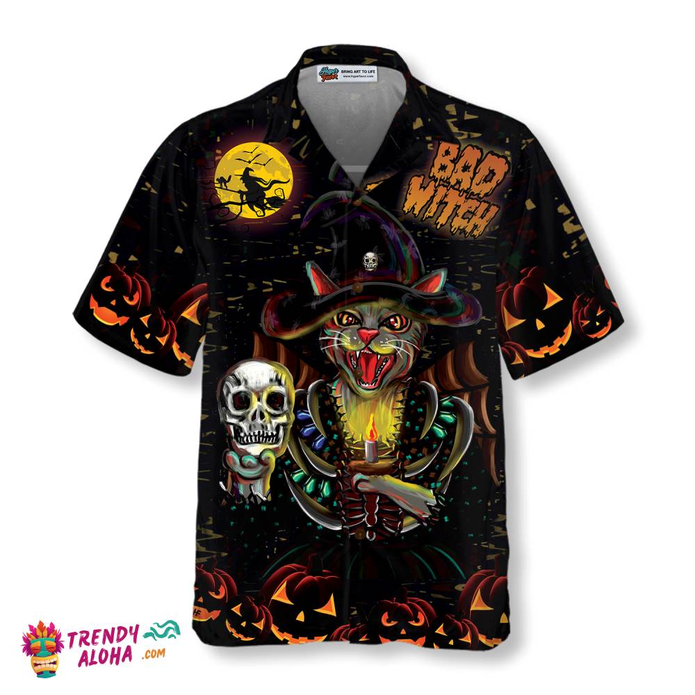 I’m A Bad Witch Cat Hawaiian Shirt