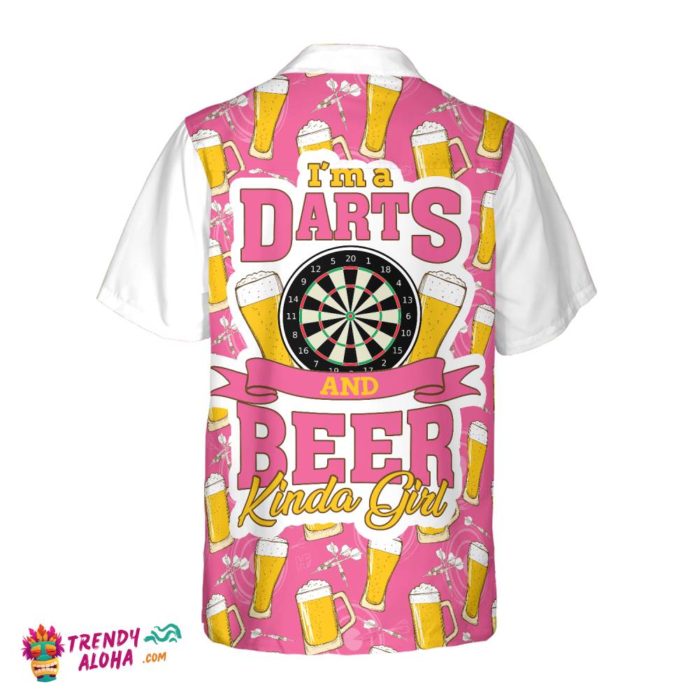 I’m A Darts And Beer Kinda Girl Hawaiian Shirt