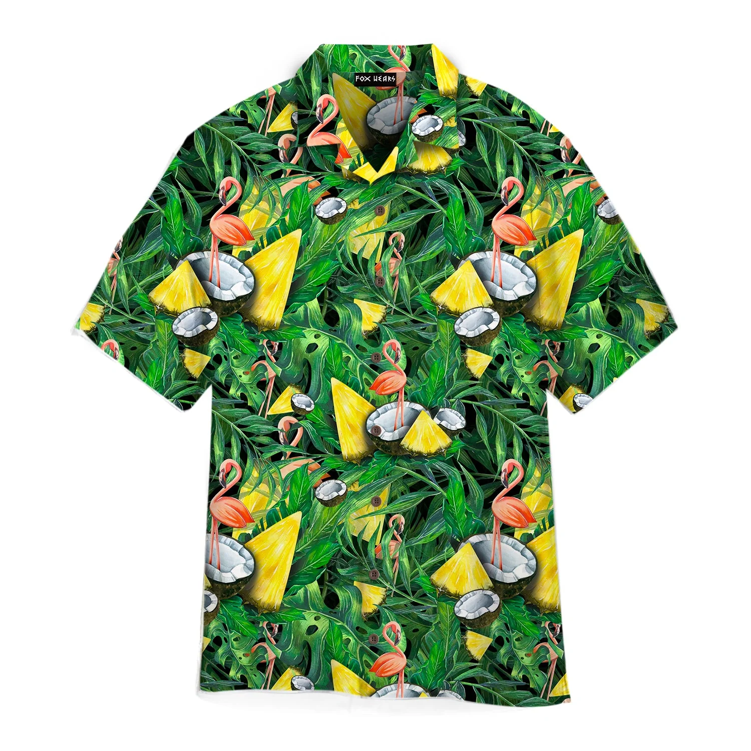 Im Flocking Retired Flamingo Tropical Hawaiian Shirt For Aloha Shirt