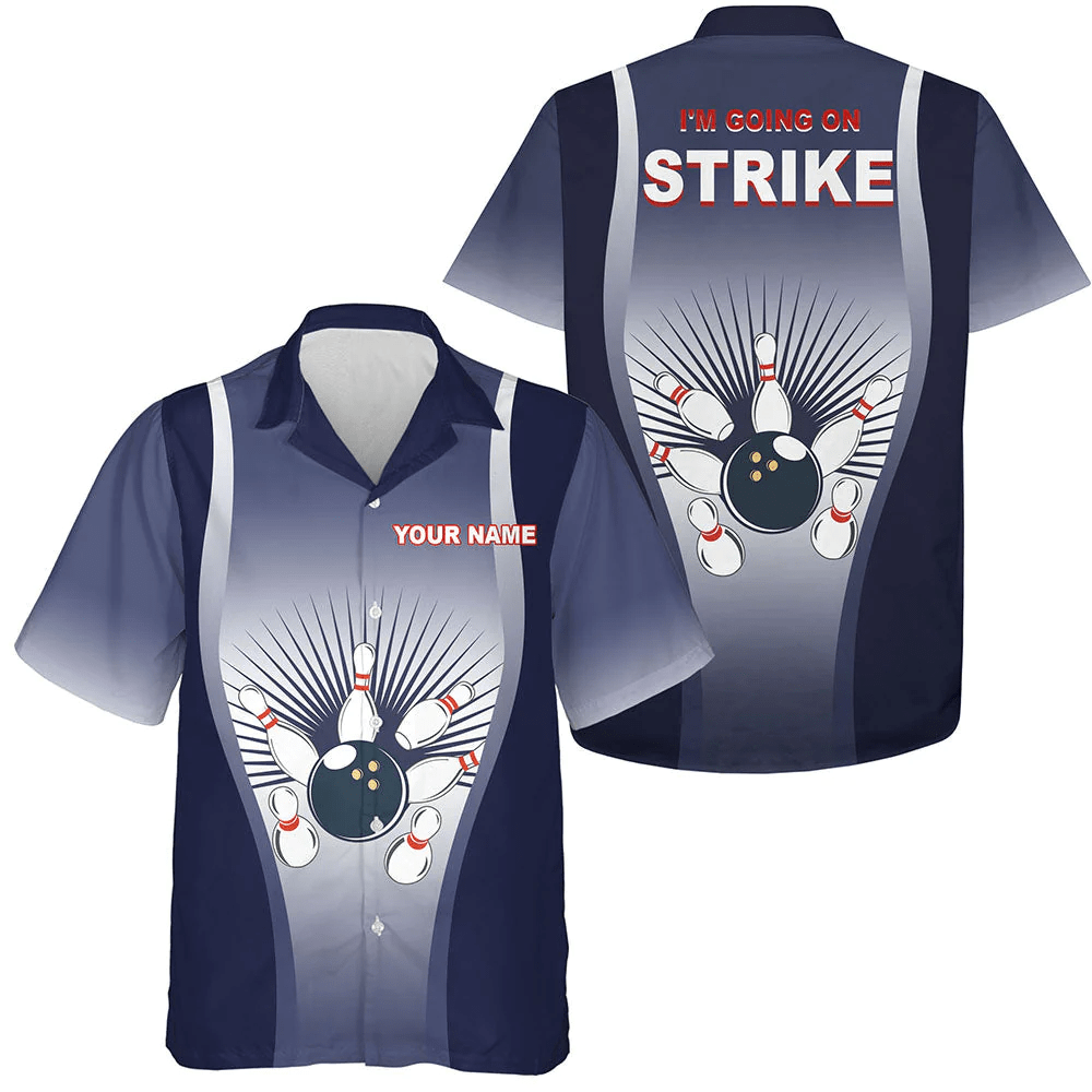 I’m Going On Strike Hawaiian Bowling Shirt For Men Women, Personalized Blue Bowlers Jersey I’m Going On Strike Hawaiian Bowling Shirt For Men Women, Personalized Blue Bowlers Jersey
