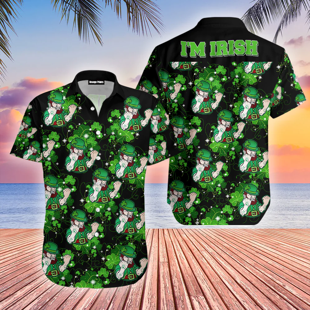 Im Irish St Patricks Day Trendy Hawaiian Shirt For