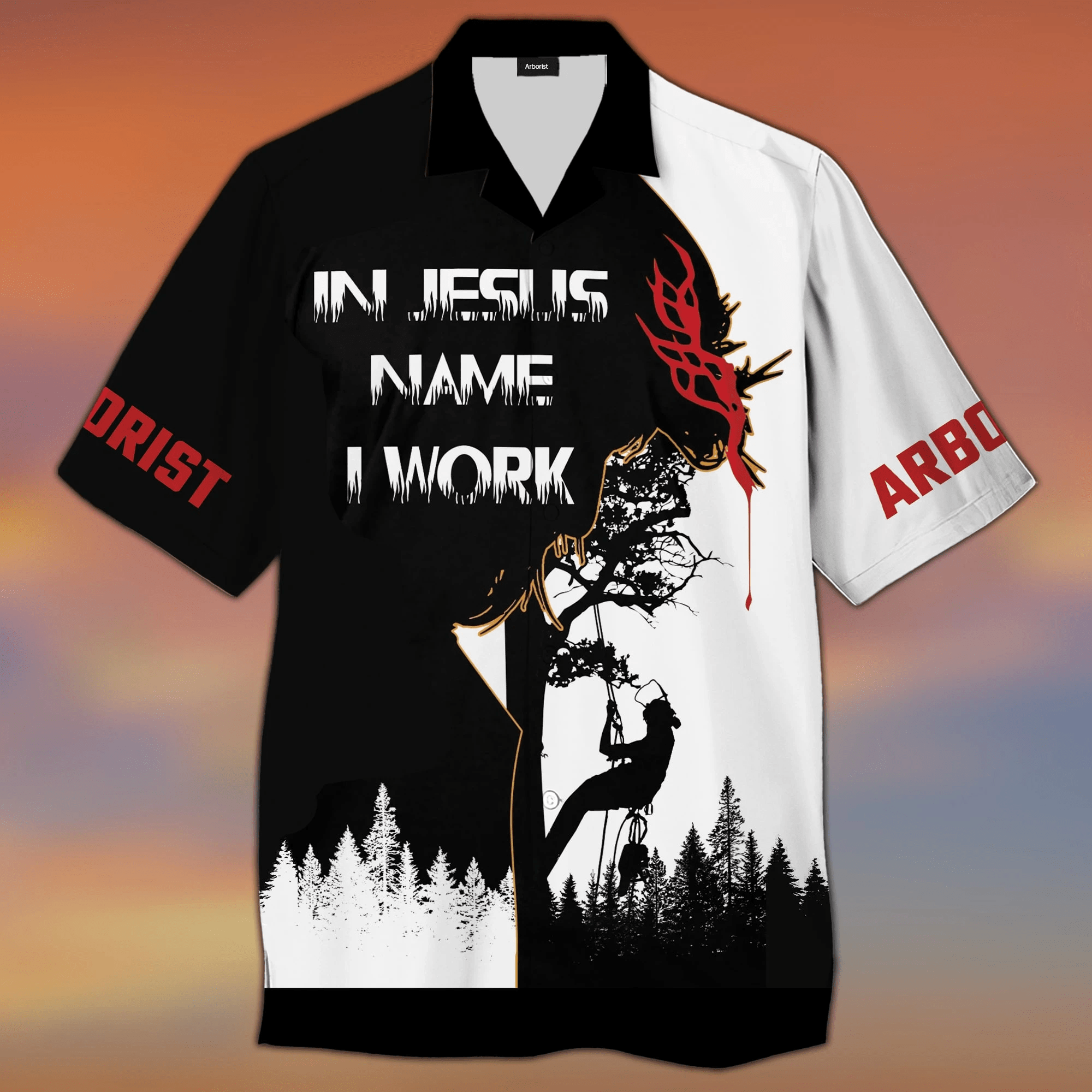 In Jesus Name I Work Aloha Hawaiian Shirts For Men And Women |