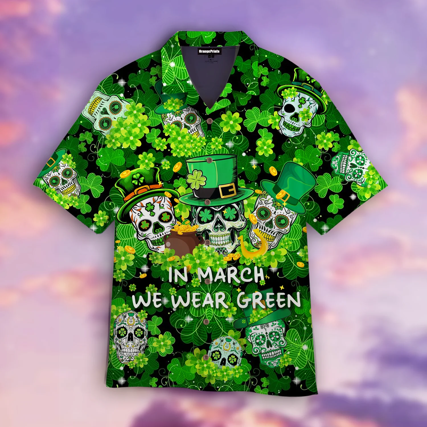 In March We Were Green Happy Patricks Day Hawaiian Shirt For