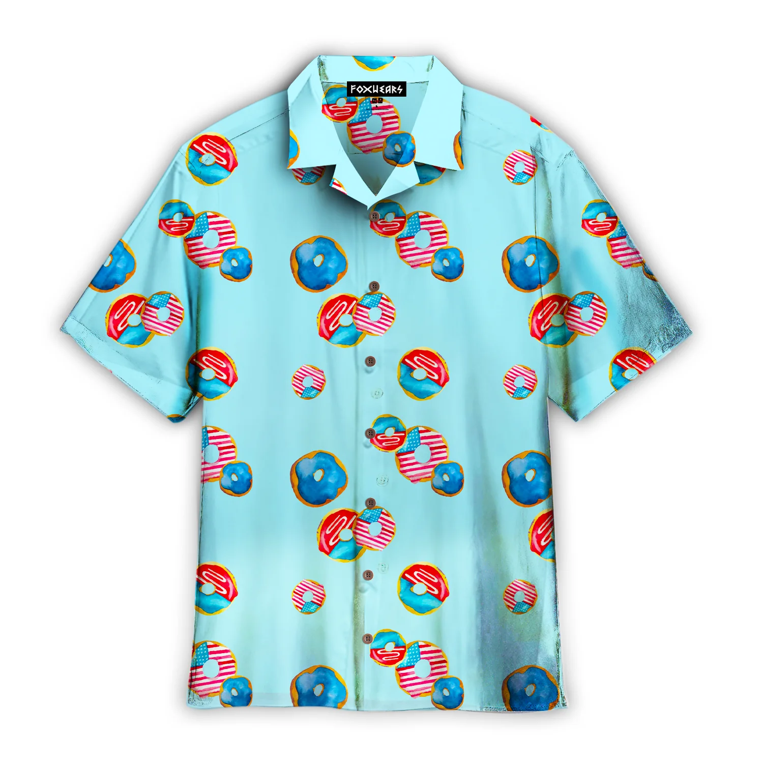 Independence Day Donuts Trendy Hawaiian Shirt