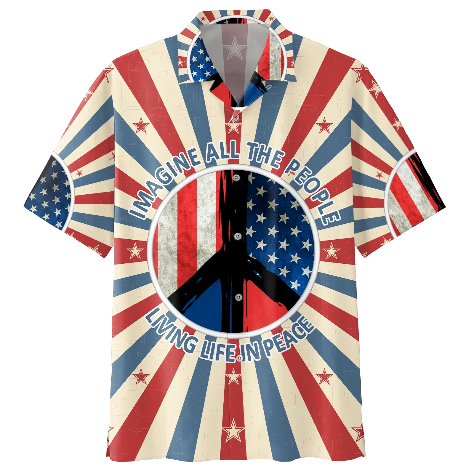 Independence Day Elephant 3D Hawaiian Shirt